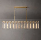 Calamette Glass Rectangular Chandelier 72"