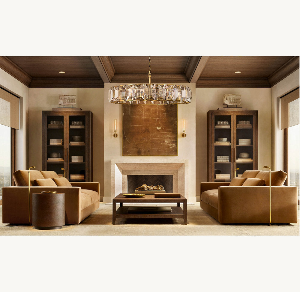 Harlow Crystal Round Chandelier 60"