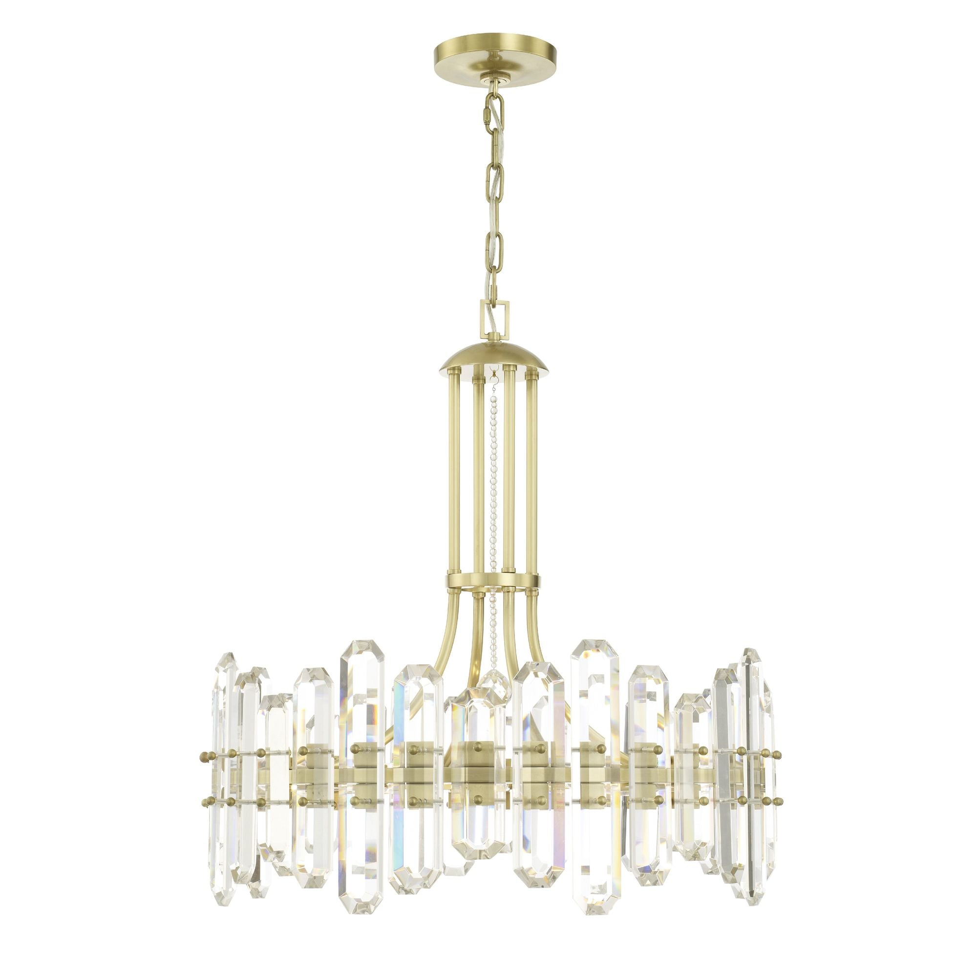 Bolton 24.75'' Aged Brass Chandelier Gold 24.75"W x 26"H x 24.75"D