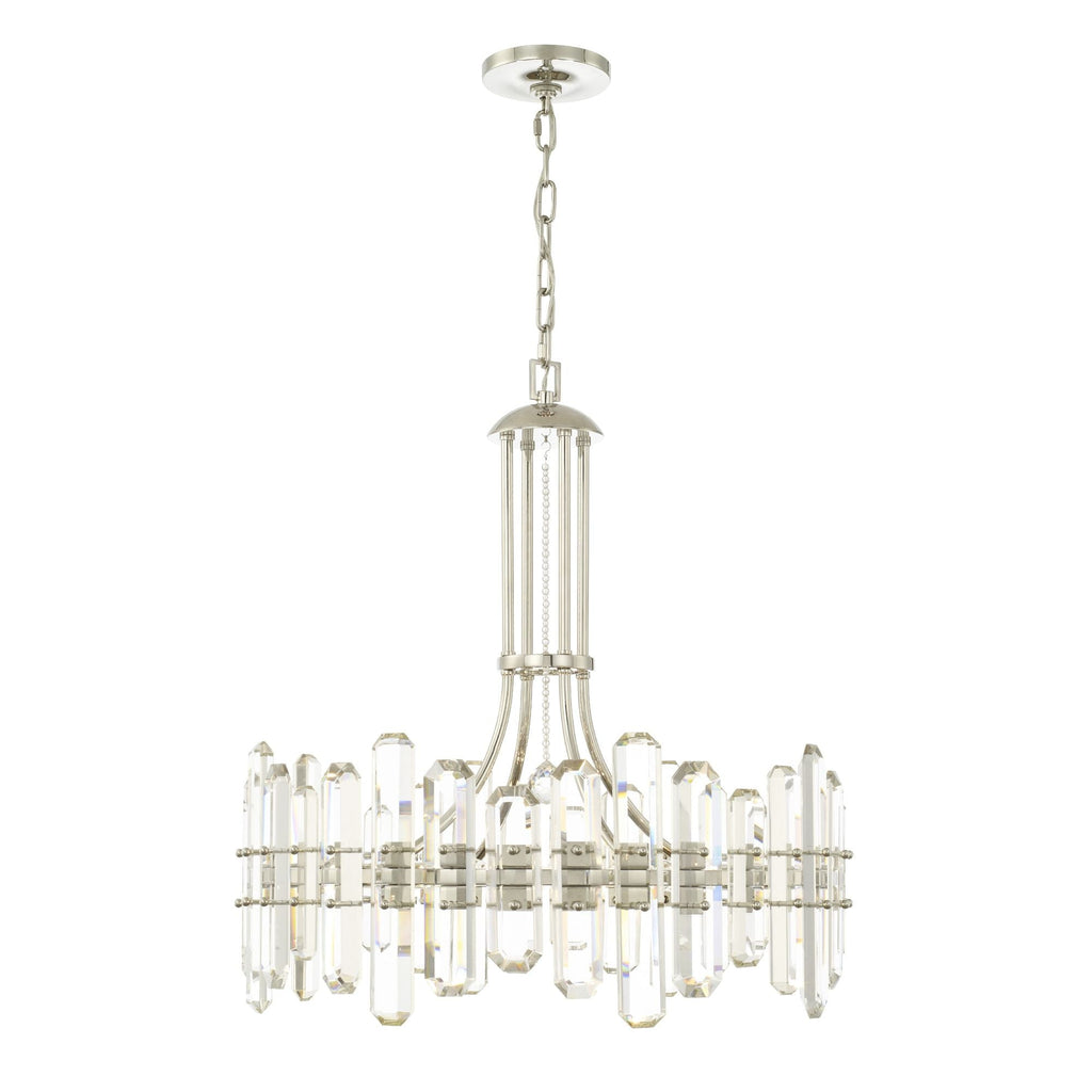 Bolton 24.75'' Polished Nickel Chandelier Silver 24.75"W x 26"H x 24.75"D