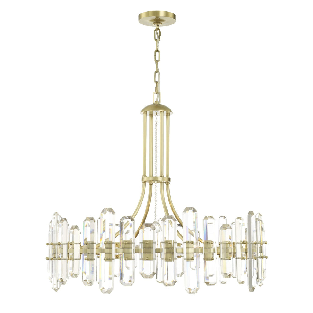 Bolton 31'' Aged Brass Chandelier Gold 31"W x 28.25"H x 31"D