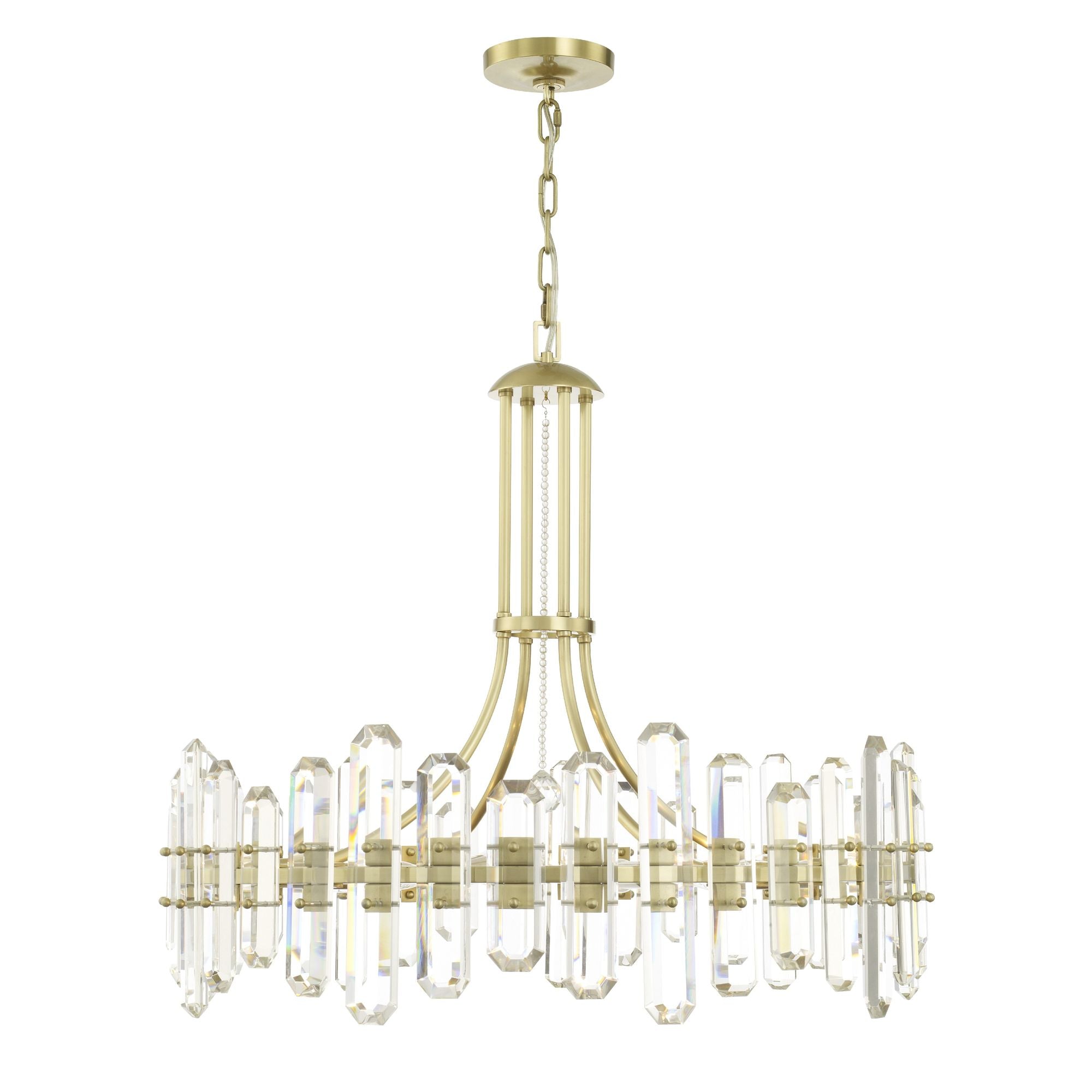 Bolton 31'' Aged Brass Chandelier Gold 31"W x 28.25"H x 31"D