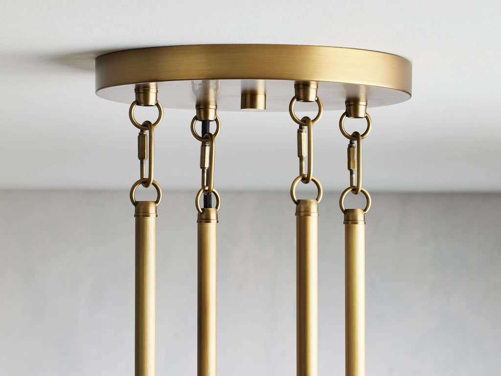 Bravelle Fluted Glass Ring Chandelier