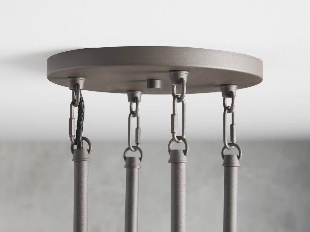 Bravelle Fluted Glass Ring Chandelier