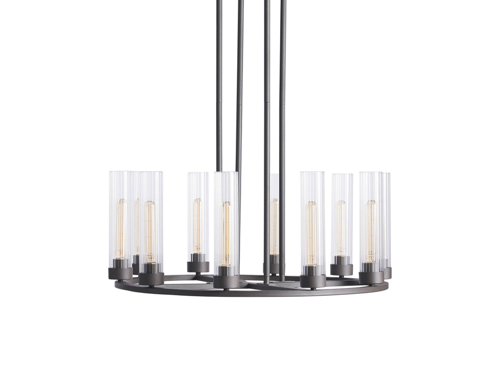 Bravelle Fluted Glass Ring Chandelier