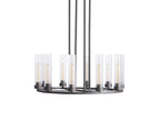 Bravelle Fluted Glass Ring Chandelier