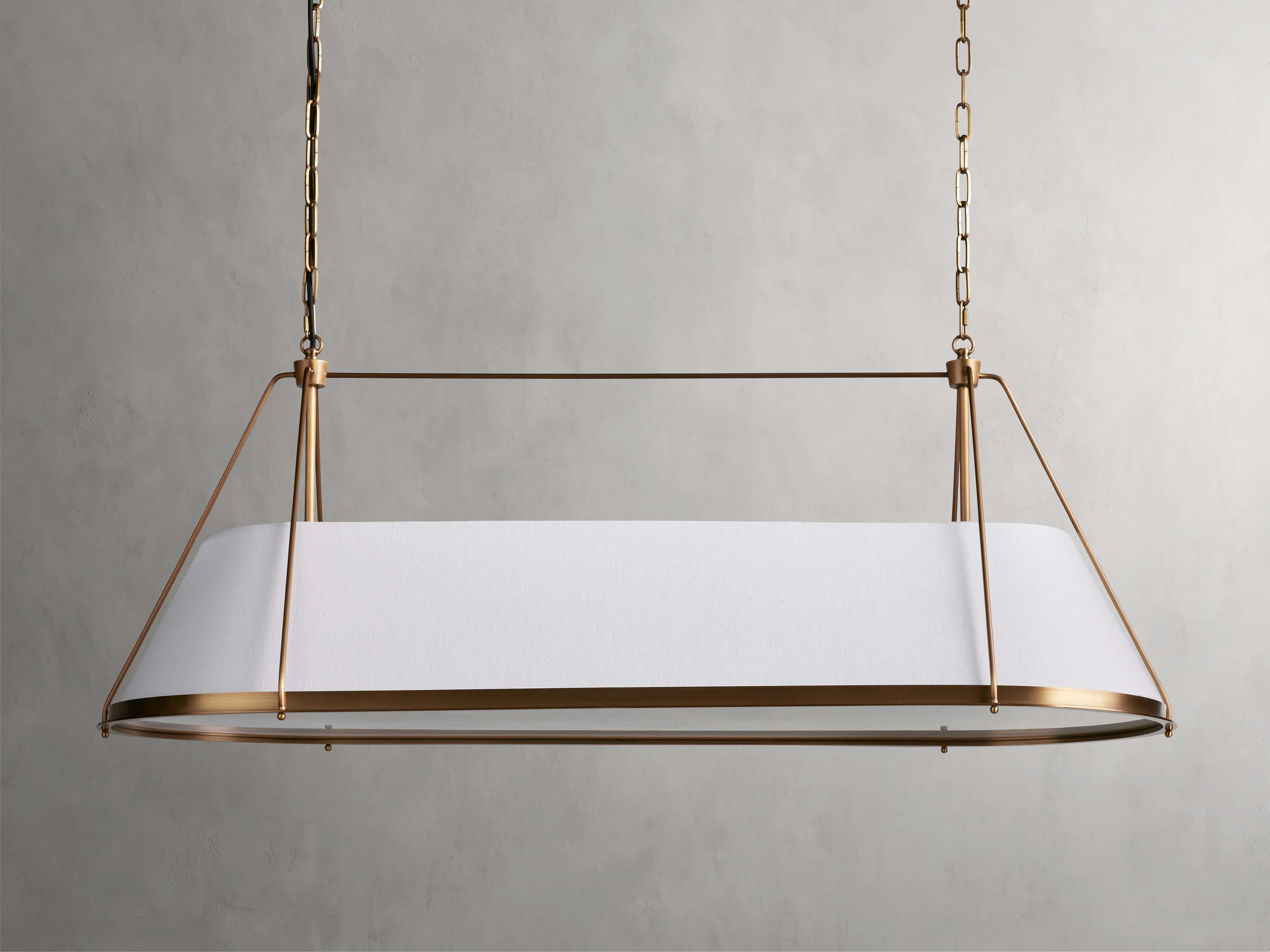 Brenton Linen Shade Linear Chandelier