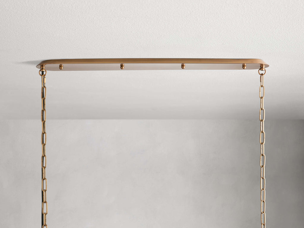 Brenton Linen Shade Linear Chandelier