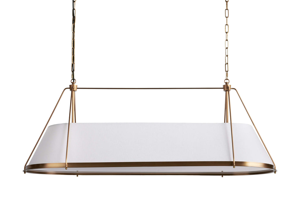 Brenton Linen Shade Linear Chandelier
