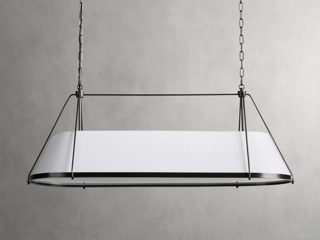 Brenton Linen Shade Linear Chandelier