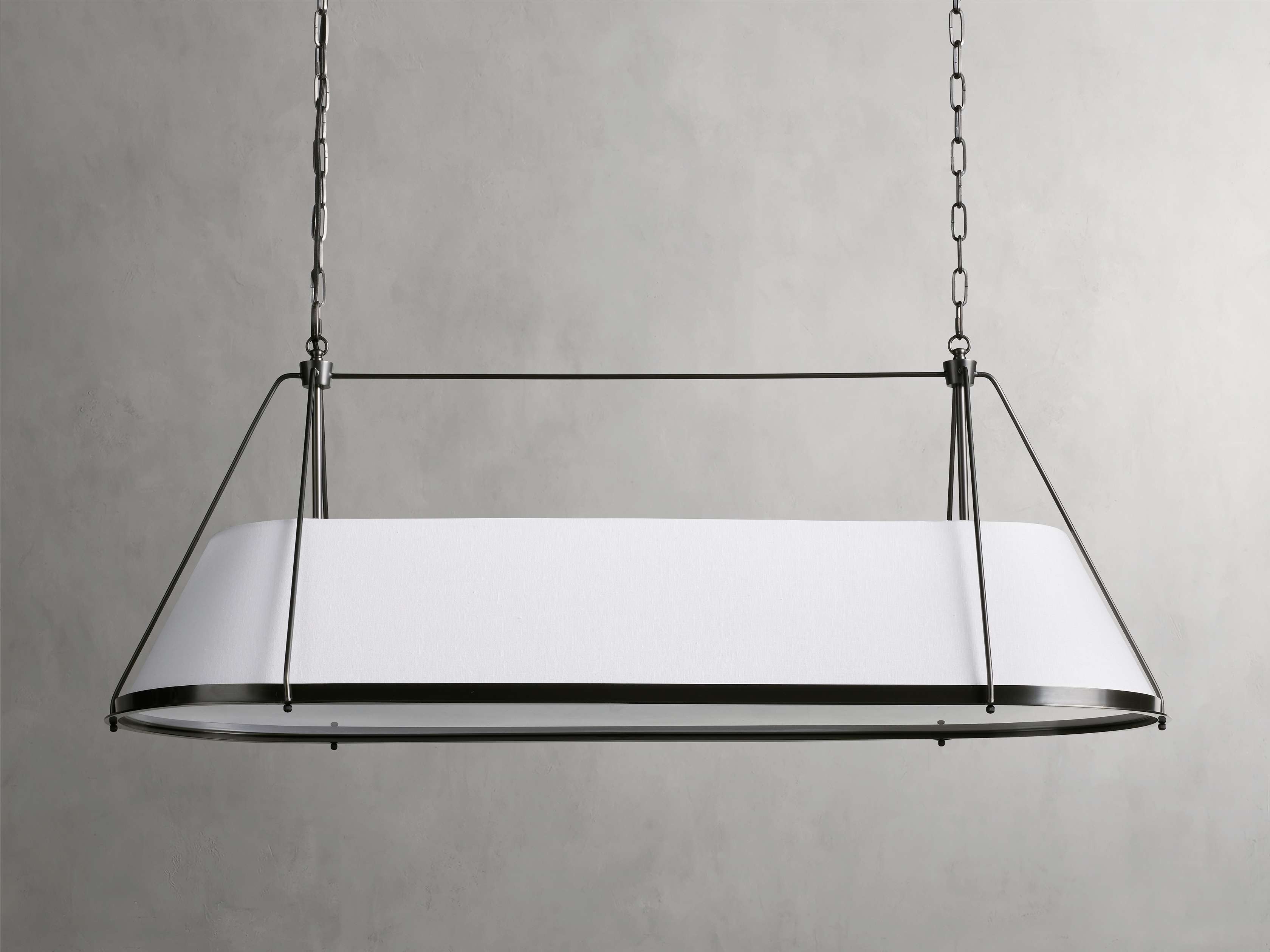 Brenton Linen Shade Linear Chandelier