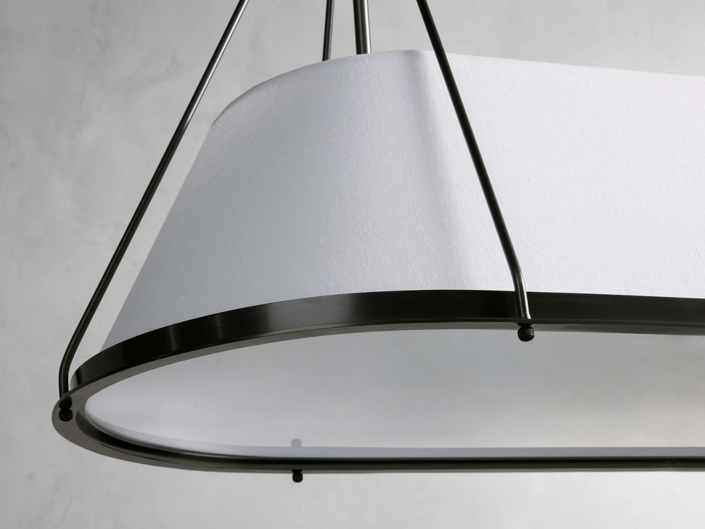 Brenton Linen Shade Linear Chandelier