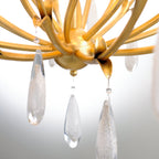 Prosecco 6-Light Chandelier in Gold Leaf 31L x 31W x 35.5H