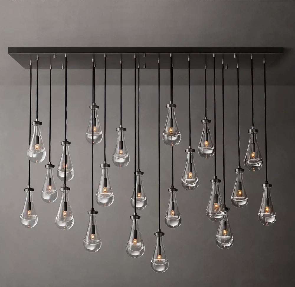 Rain Rectangular Chandelier 72"