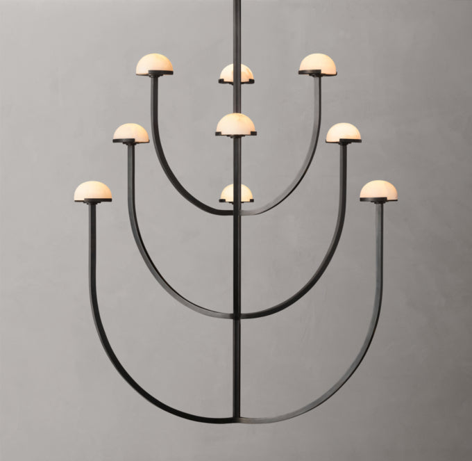 Pedra Round Chandelier 40"