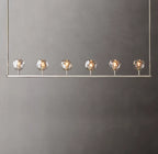 Boule De Cristal Smoke Glass Linear Chandelier 60"