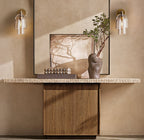 Blom Clear Glass Flute Sconce