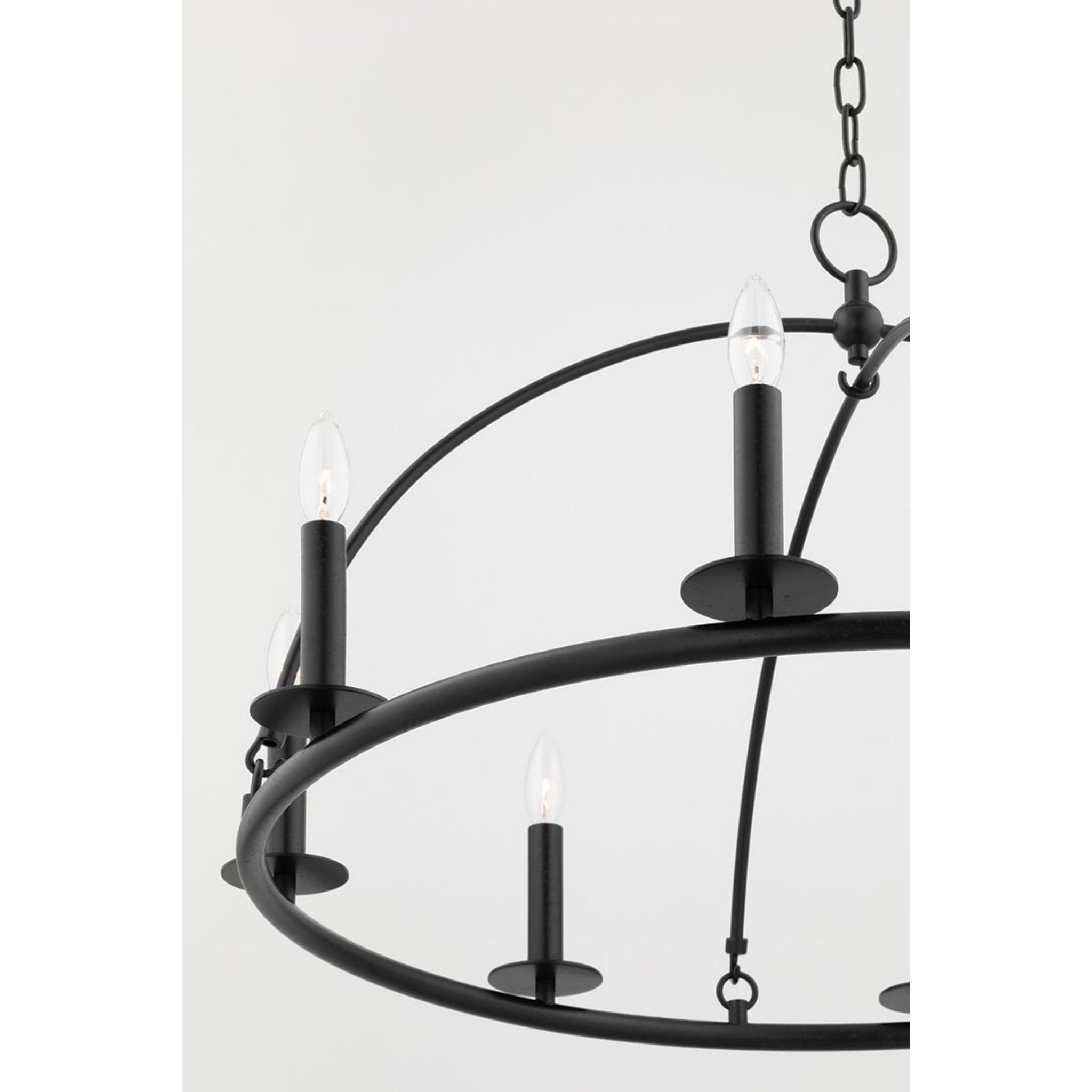 Howell 20-Light Chandelier in Aged Iron 47L x 47W x 42.25H