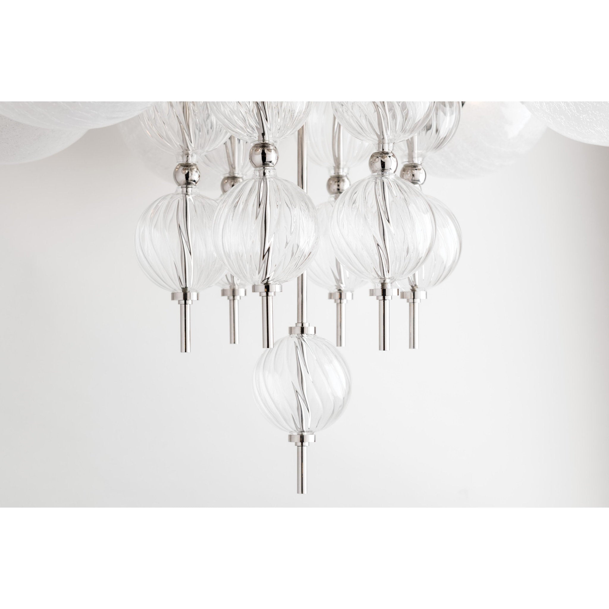 Calypso 6-Light Chandelier in Polished Nickel 27.25L x 27.25W x 25H