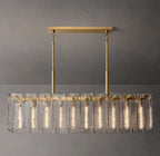 Calamette Glass Rectangular Chandelier 60"