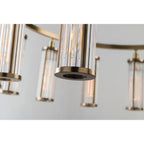 Marley 12-Light Chandelier in Aged Brass 42.5L x 42.5W x 15.75H
