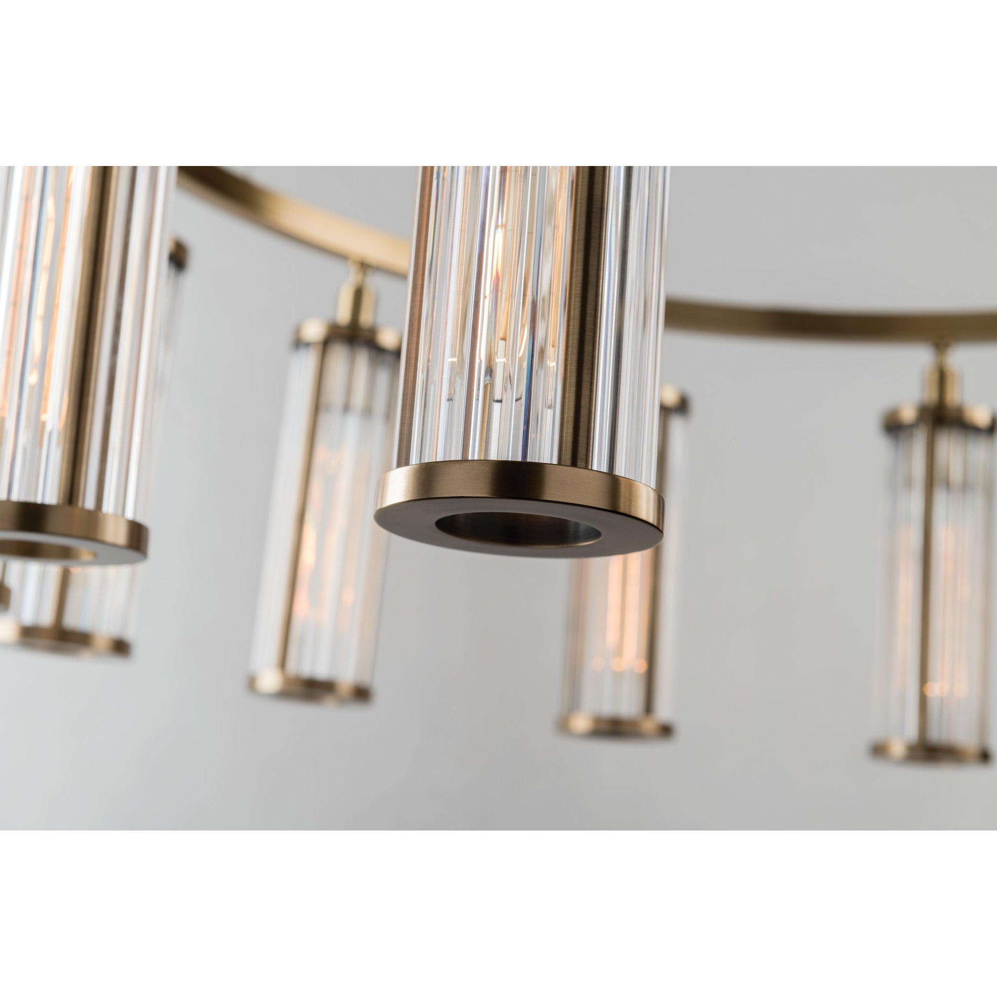 Marley 12-Light Chandelier in Aged Brass 42.5L x 42.5W x 15.75H
