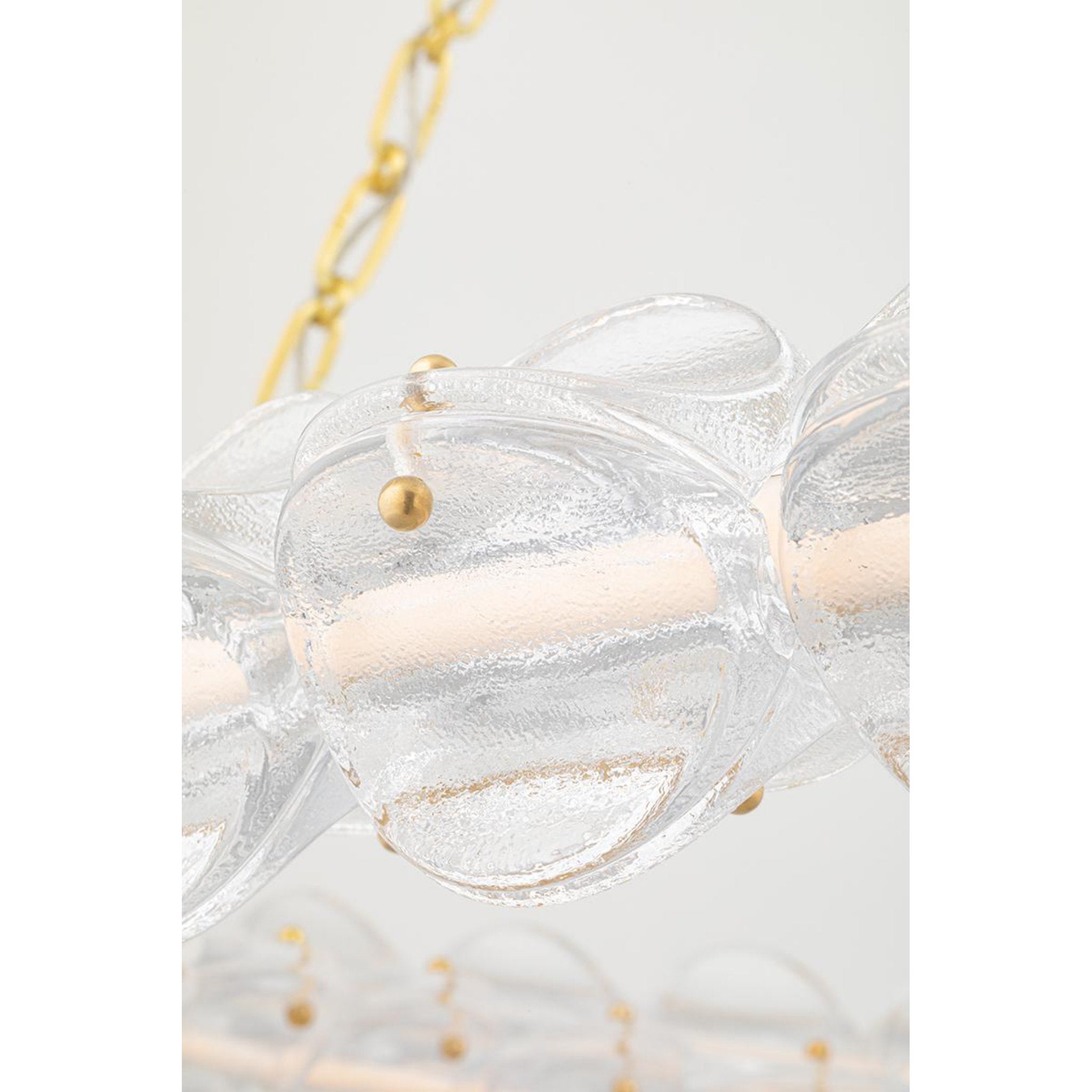 Lindley 1-Light Chandelier in Aged Brass 54.5L x 54.5W x 4.625H