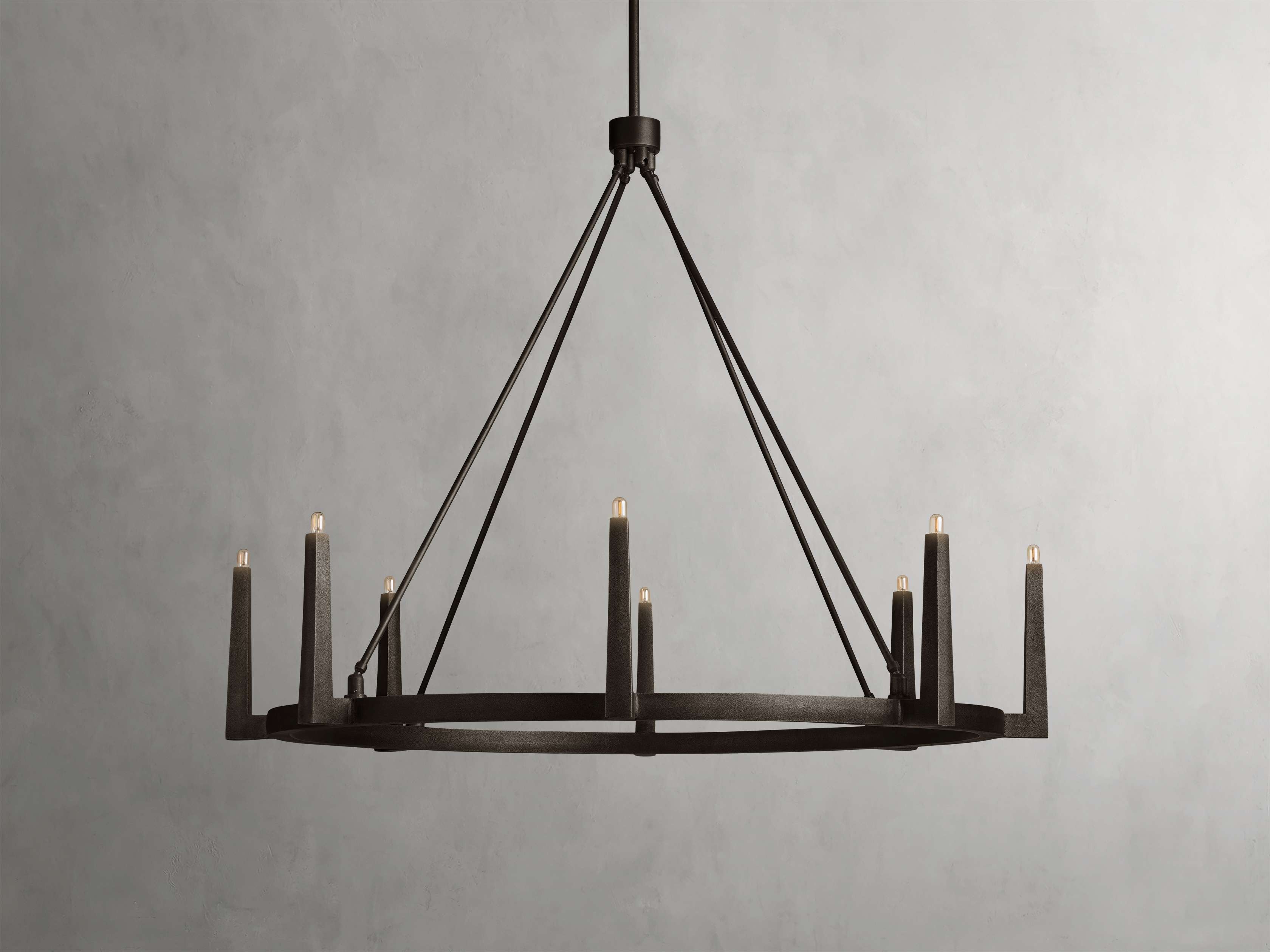Calder Brass Halo Chandelier