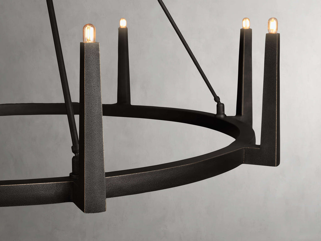 Calder Brass Halo Chandelier