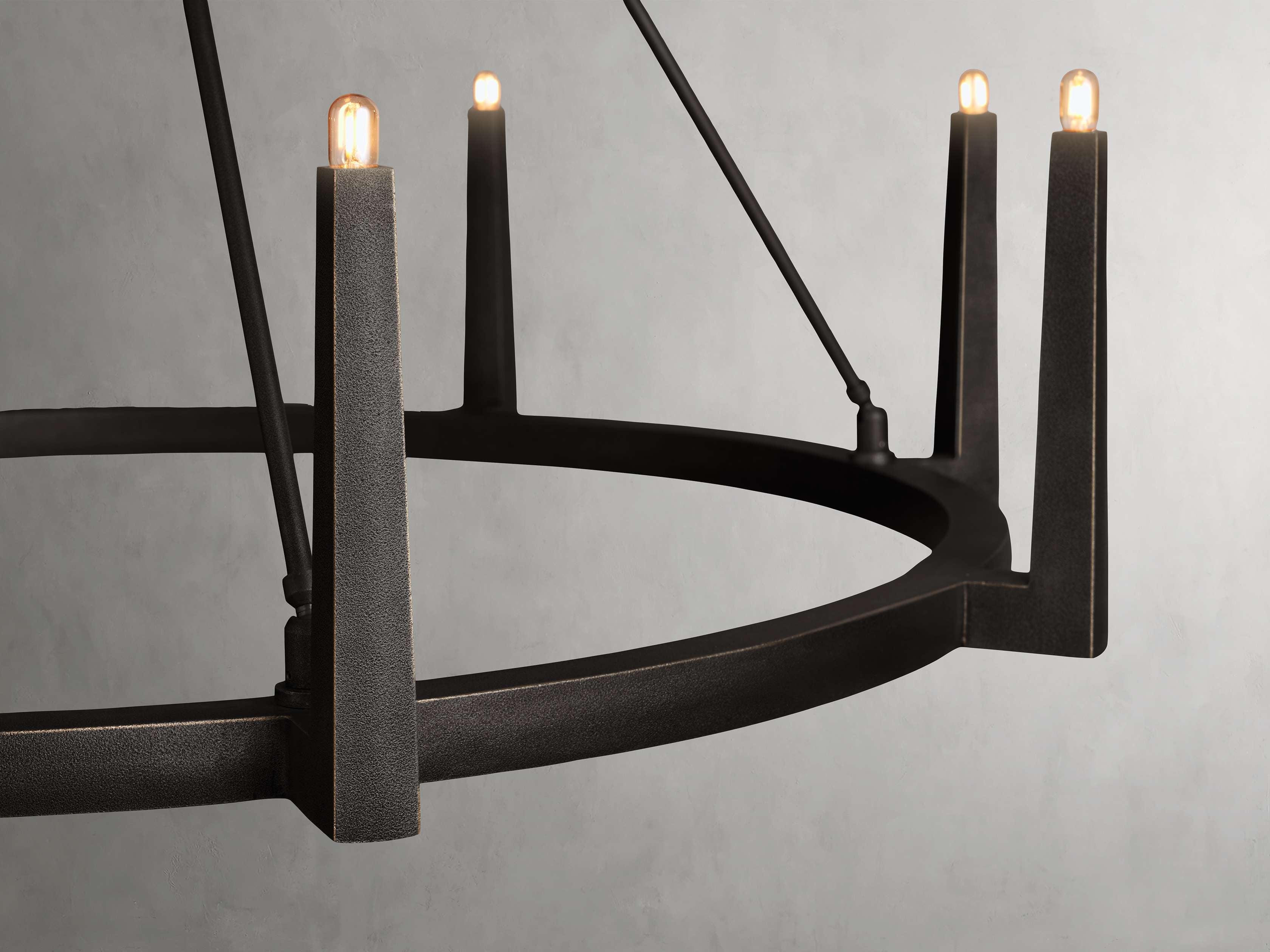 Calder Brass Halo Chandelier