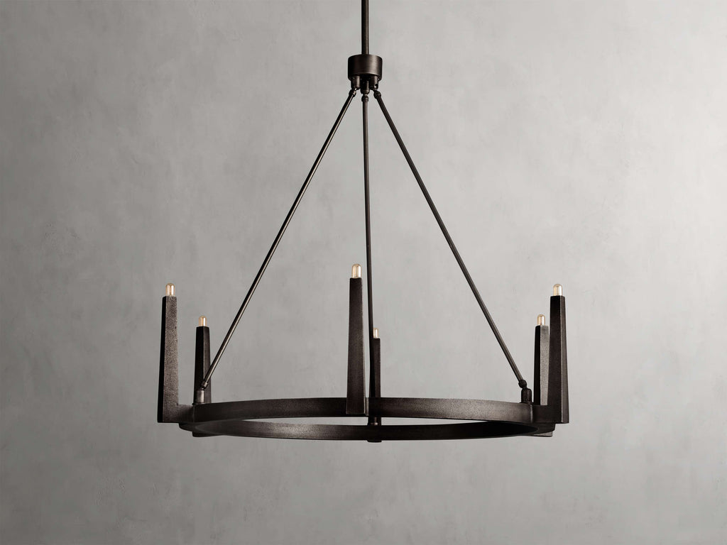 Calder Brass Halo Chandelier