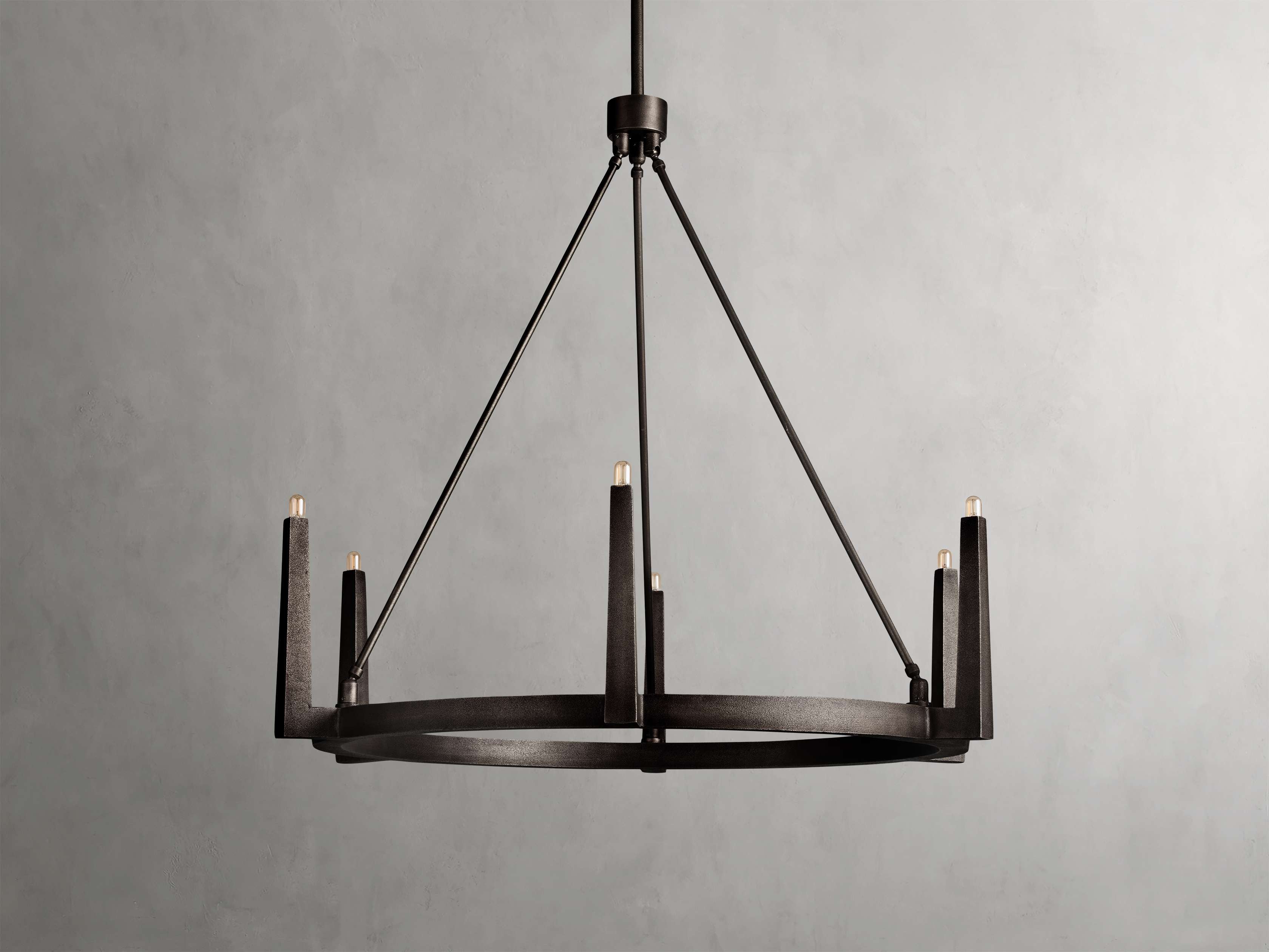 Calder Brass Halo Chandelier