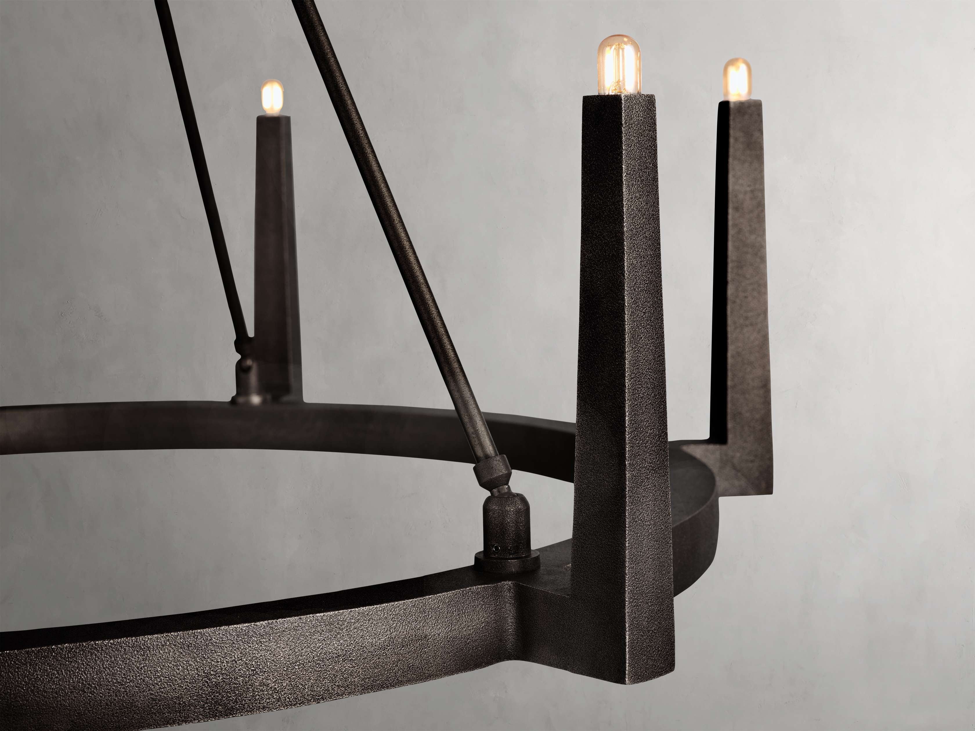 Calder Brass Halo Chandelier