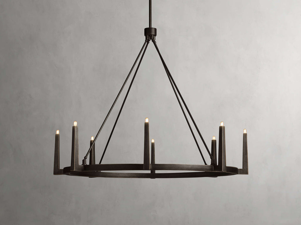 Calder Brass Halo Chandelier
