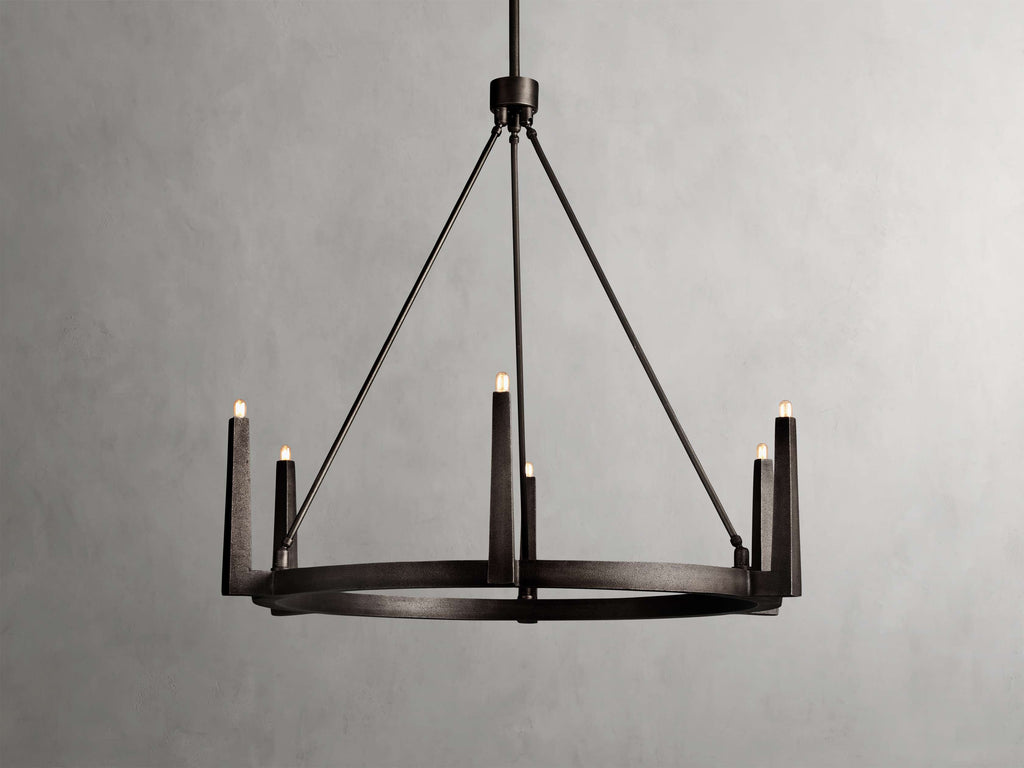 Calder Brass Halo Chandelier