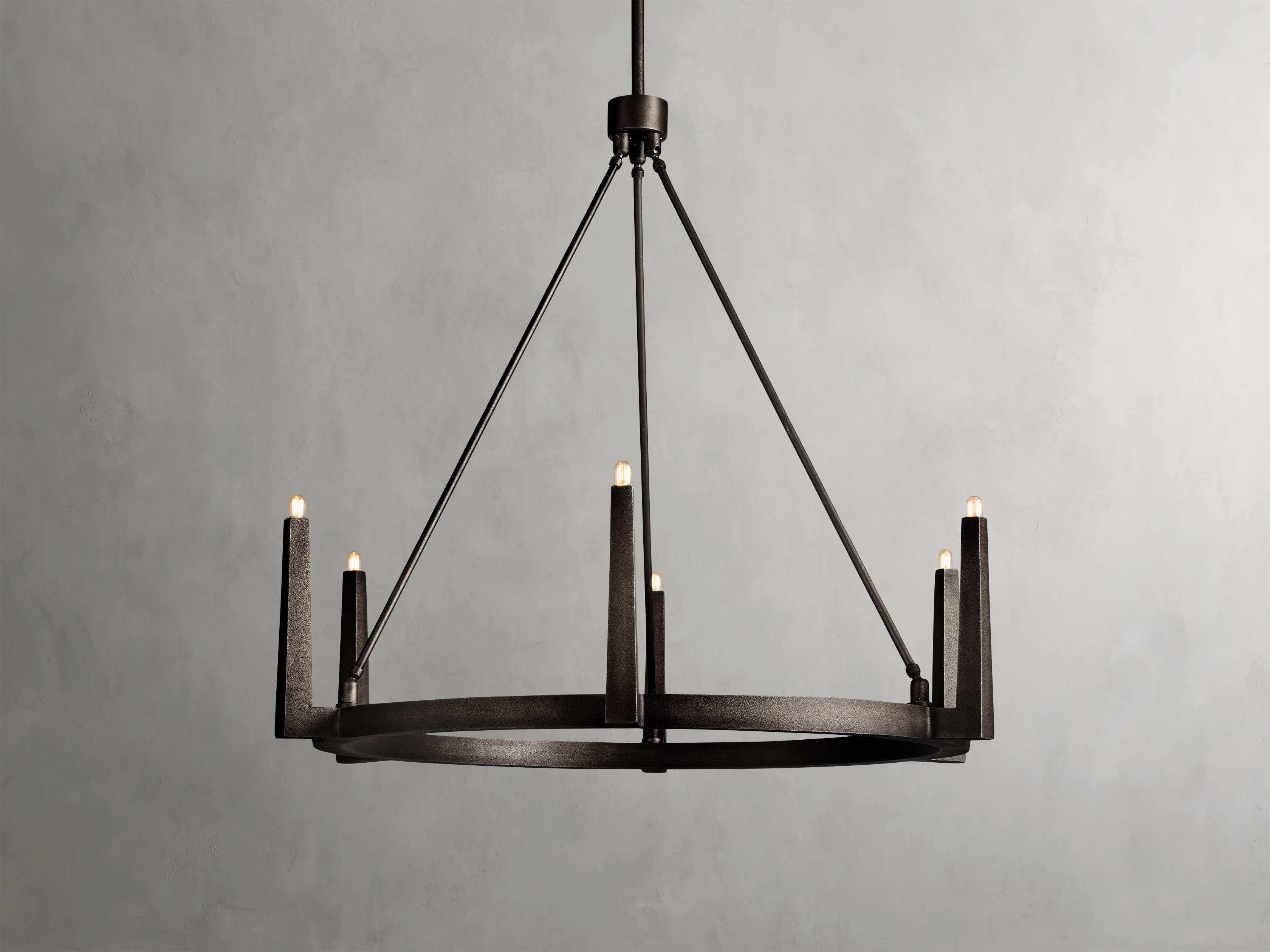 Calder Brass Halo Chandelier