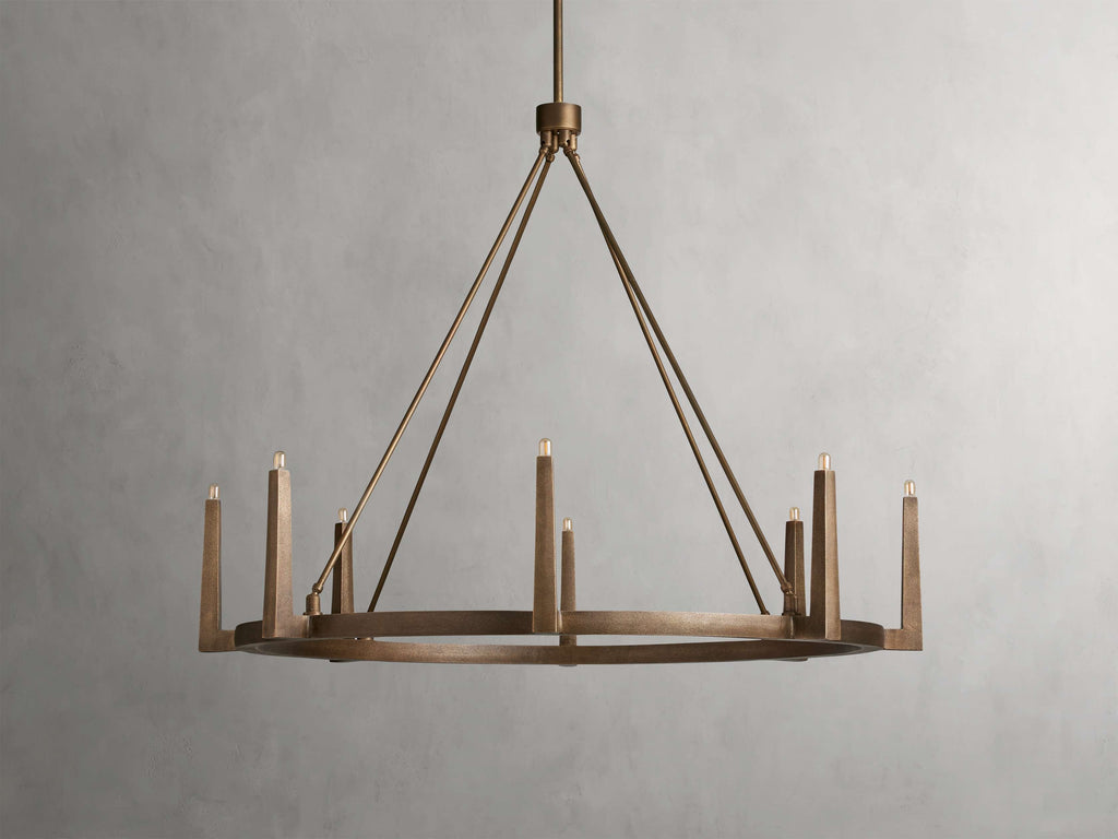 Calder Brass Halo Chandelier