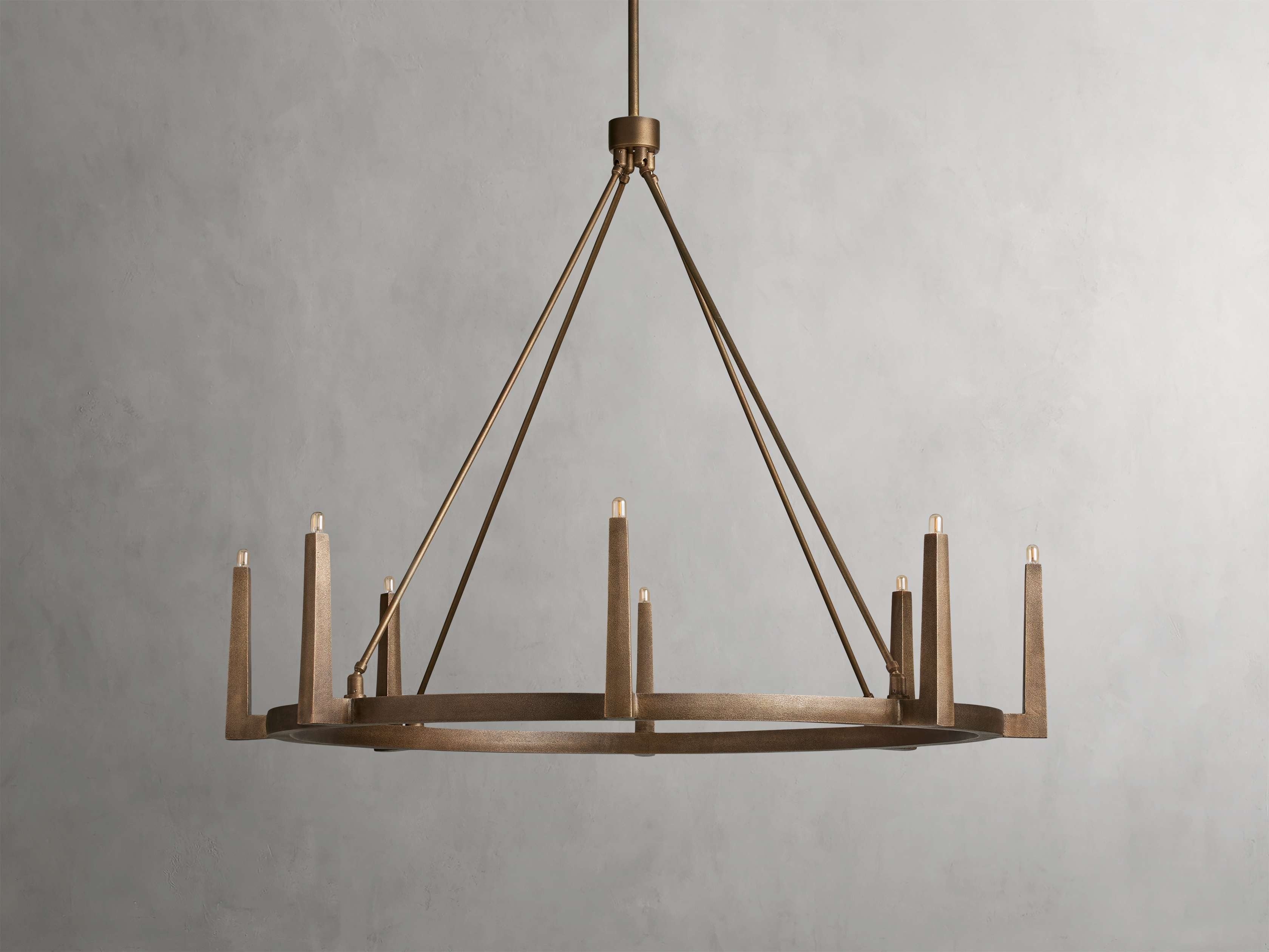Calder Brass Halo Chandelier