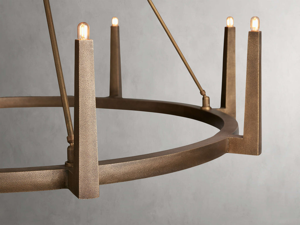 Calder Brass Halo Chandelier