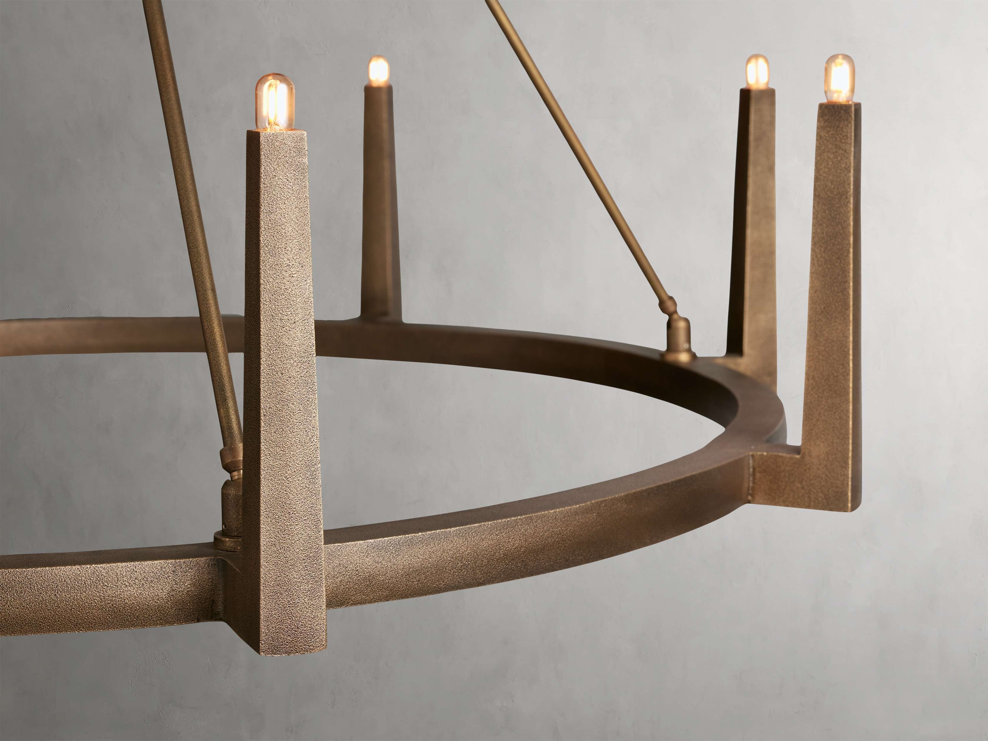 Calder Brass Halo Chandelier