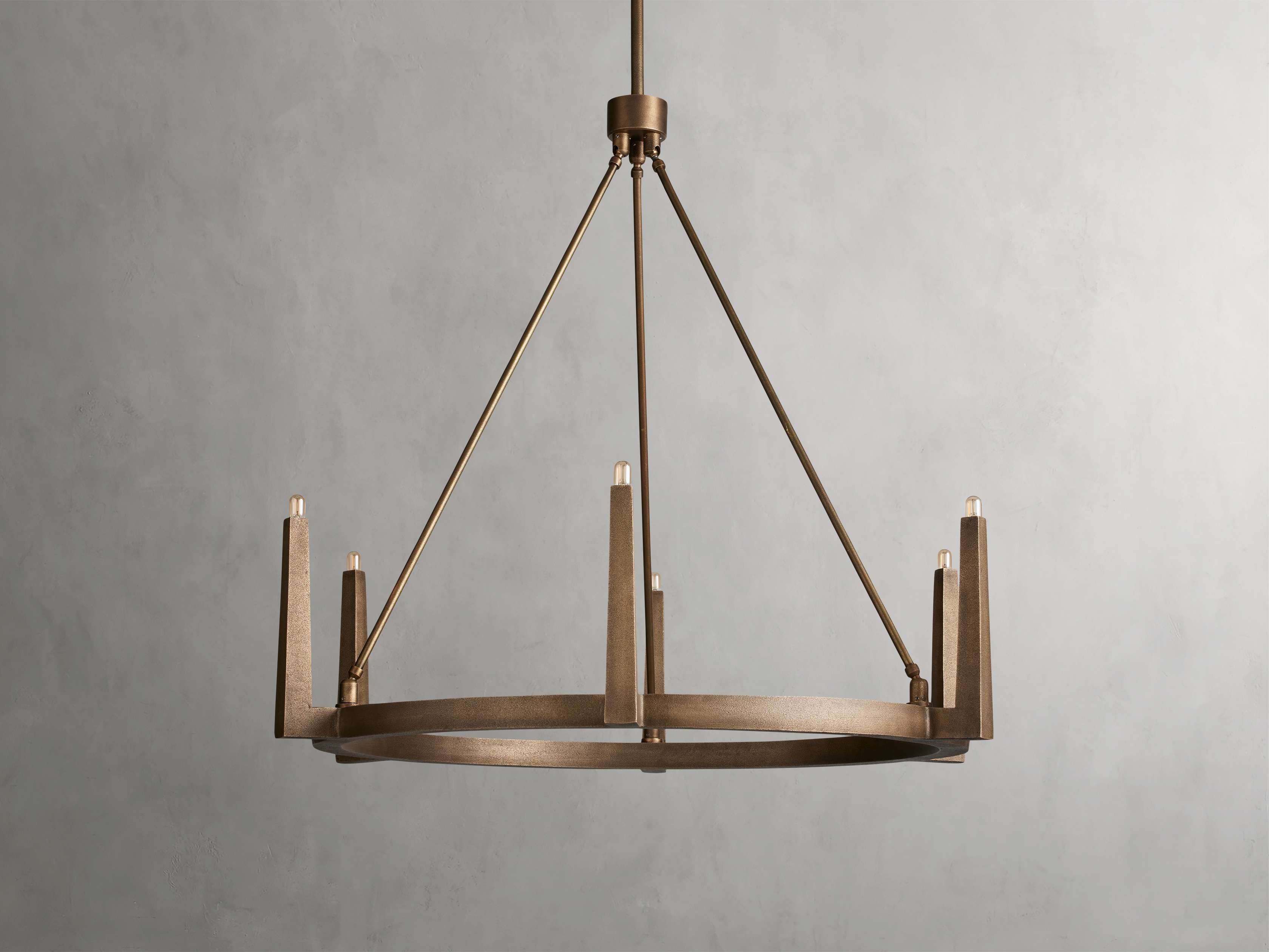 Calder Brass Halo Chandelier
