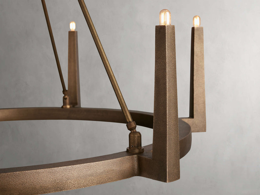 Calder Brass Halo Chandelier