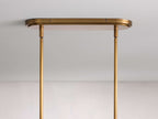Calder Linen Shade Linear Chandelier