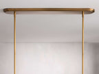 Calder Linen Shade Linear Chandelier