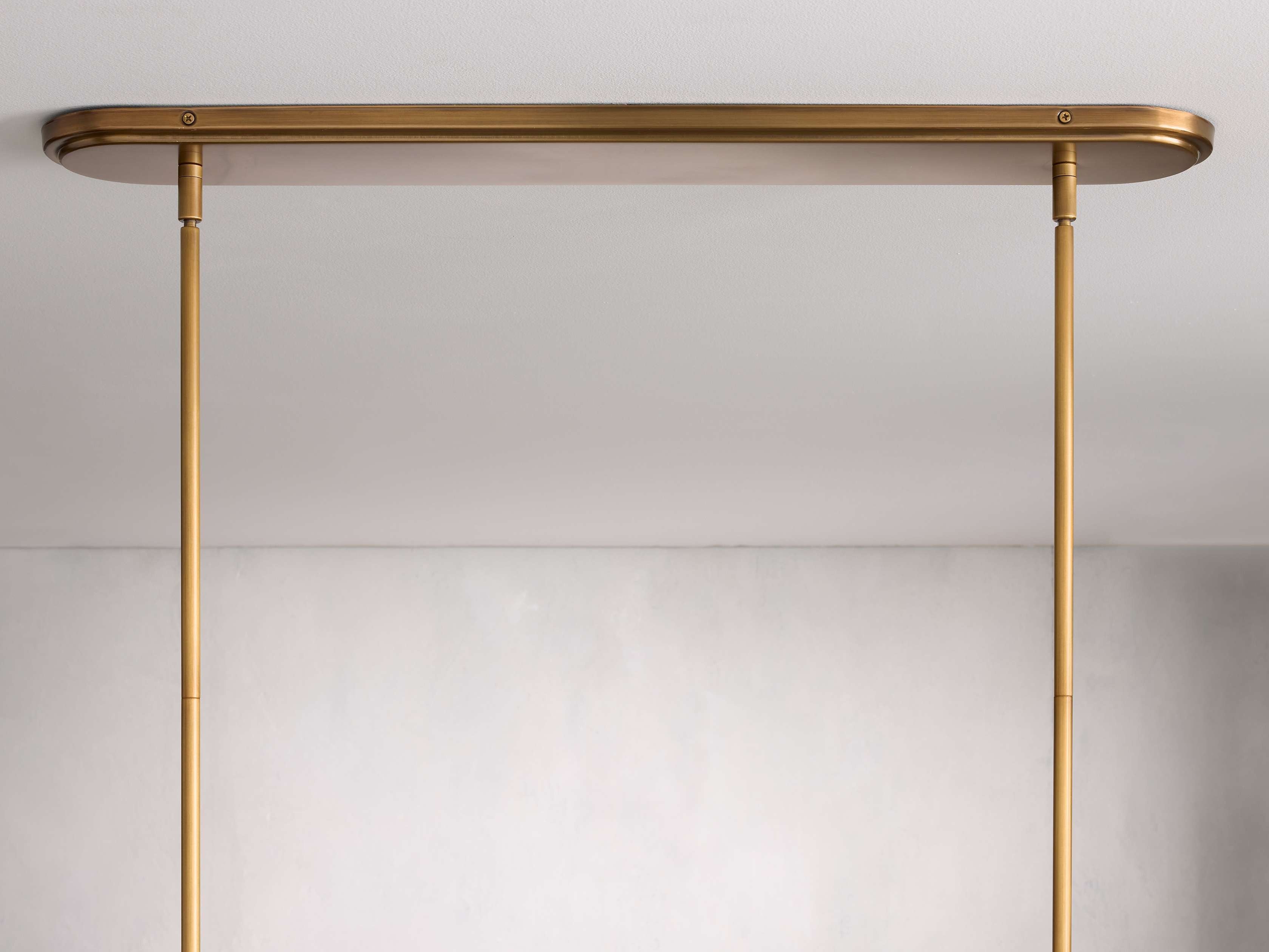 Calder Linen Shade Linear Chandelier