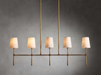 Calder Linen Shade Linear Chandelier