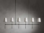 Calder Linen Shade Linear Chandelier