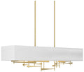 Cavaletti 42"W Modern Brass Standard Pendant w/ Anna Shade