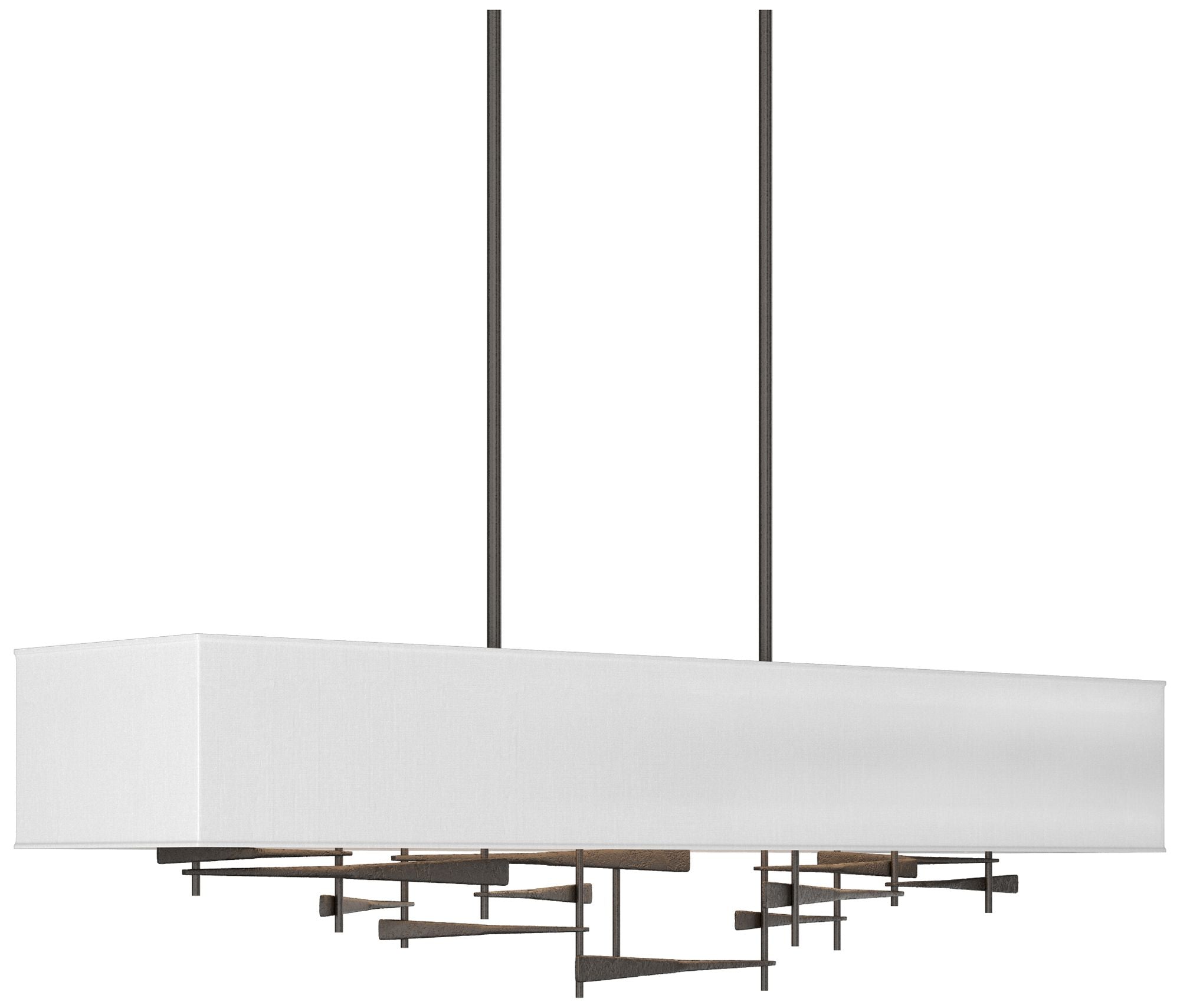 Cavaletti 42"W Oil Rubbed Bronze Long Pendant w/ Anna Shade