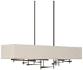Cavaletti 42"W Oil Rubbed Bronze Short Height Pendant With Flax Shade